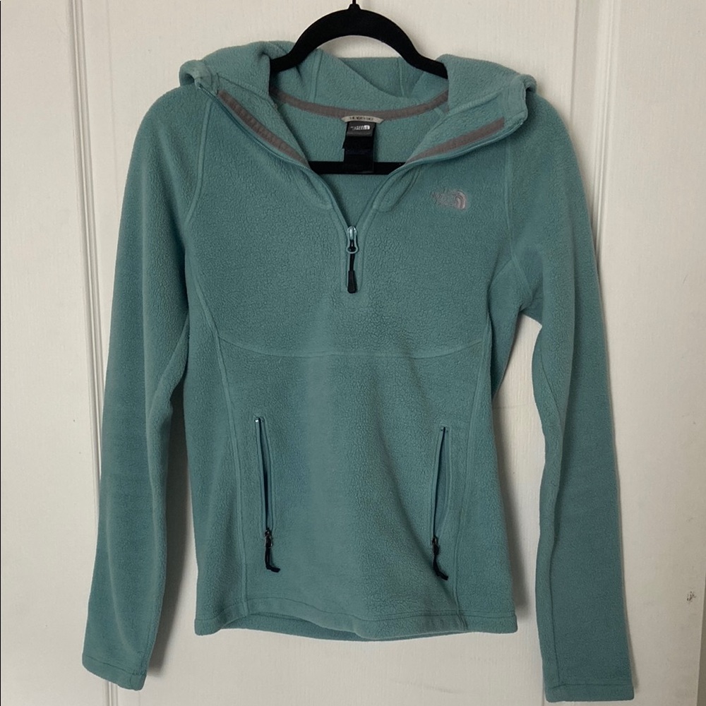 Women's Teal Northface Fleece Sweater